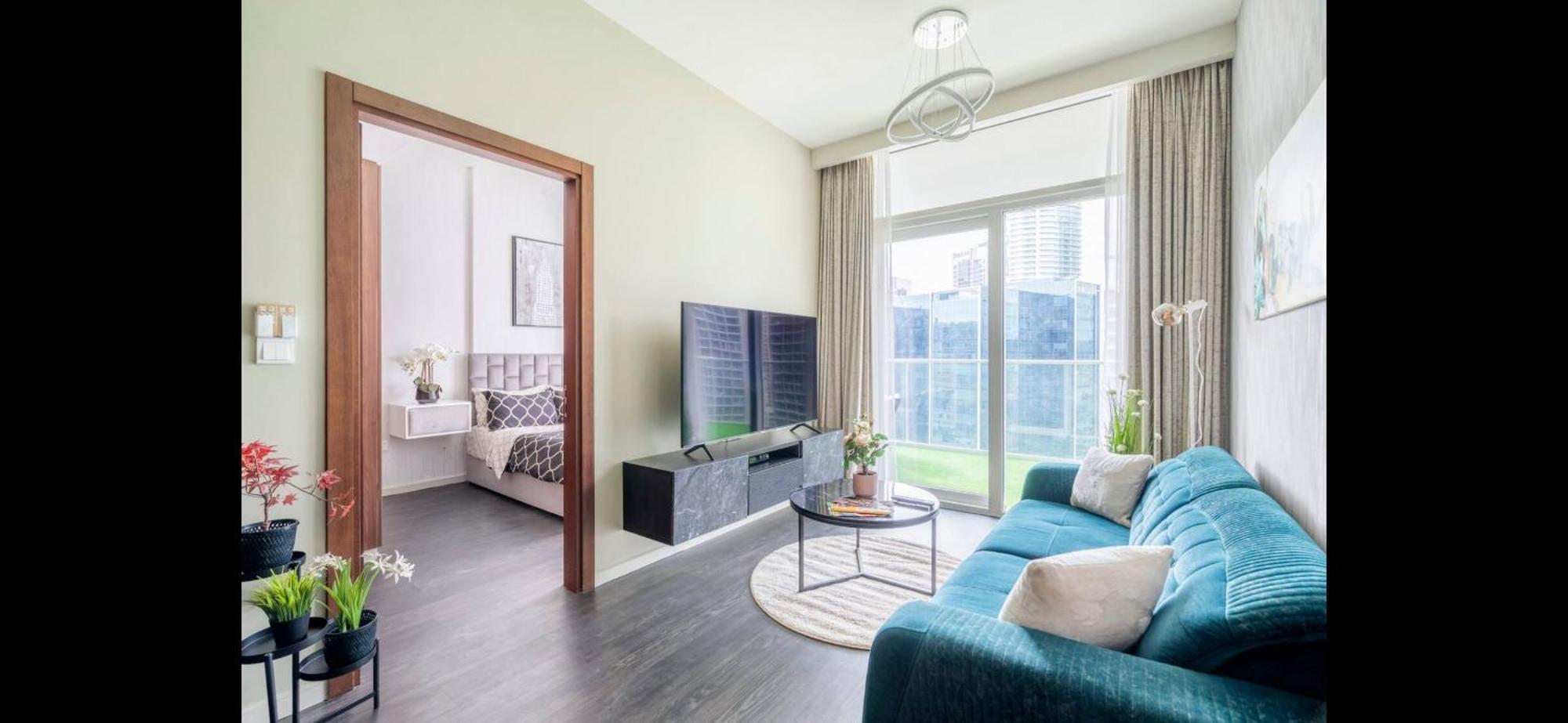 Luxury 2 Bedroom With Burj Khalifa View Дубай Екстериор снимка